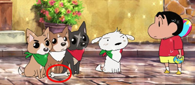 骨を落とす犬